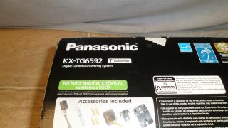 Panasonic KX TG6592T DECT 6 0 Amplified Sound Cordless Phone with