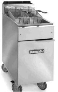 IMPERIAL 50 LB GAS / PROPANE converted DEEP FRYER IFS 50 / ON WHEELS
