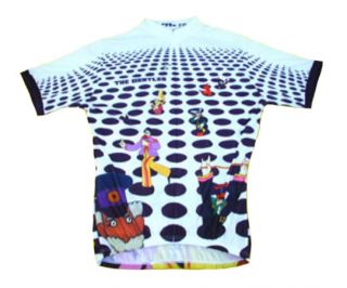 Beatles Cycling Jersey Sea of Holes Mens with DeFeet Socks