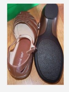 NWB DAVID TATE HONEY CAMEL SOFT CALF Leather Sandals 13N $87 ***FREE