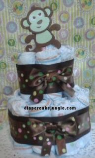 Diaper Cake Mini Monkey Cake