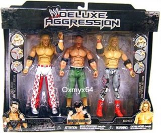   Pacific Deluxe Aggression Shawn Michaels Cena Edge 3 Pack Figure Set
