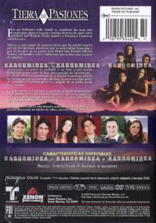 TIERRA DE PASIONES Telenovela Novela 4 DVD BOXSET Telenovelas