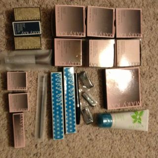 Mary Kay Lot of 22 SPR $305 Loose Powders Compacts Mascara Lip Stick