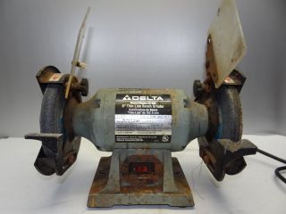   Used Delta model 23 660 Thin Line 6 Inch Bench Grinder Power Tool NR