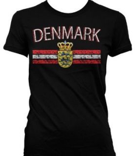 Denmark Coat of Arms Girls T Shirt Danish Soccer Tee