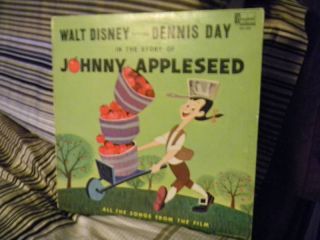 1964 Walt Johnny Appleseed Dennis Day Record Album