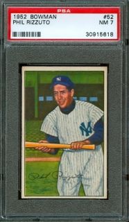 1952 Bowman 52 Phil Rizzuto PSA 7 New York Yankees HOF
