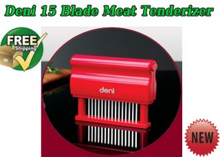 Deni 15 Blade Meat Tenderizer Reduces Cooking Time Marinate Meats