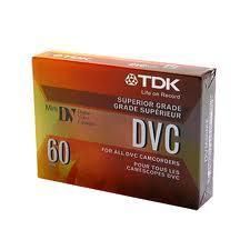 TDK Mini DV Digital Video Camcorder Cassette 60 Min DVC60 Sealed