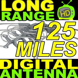 150 Mile Digital TV Antenna VHF UHF HD FM Digital Outdoor HDTV