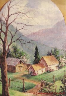 VALLEY FARM BY DOROTHY DENT OILS MAGAZINE ARTICLE PATTERN BARGAIN