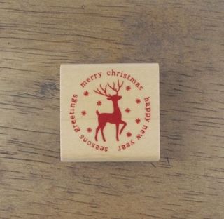 Decorative Stamps Rubber Stamp Christmas Rudolph