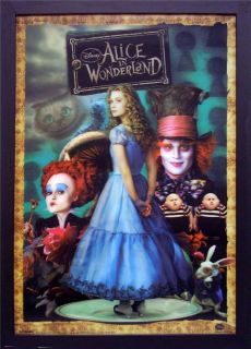 Alice in Wonderland Johnny Depp Framed 3 D Lenticular Print