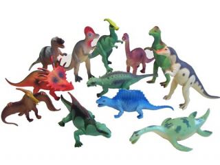 Lot 12 New Dinosaur Figure Jurassic Park Play Toy Set