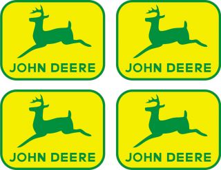 4 JOHN DEERE decals 