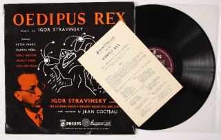 STRAVINSKY Oedipus Rex Jean Cocteau (Artwork/Narration) Phillips ABL