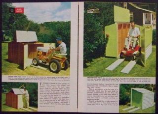 Mini Garage Utility Shed Motorcycle Garden Tractor Snowmobile How to