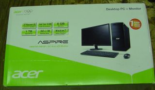 Acer AM3970G UW10P 23 Desktop PC Bundle Win 7 Premium 8GB RAM 1TB HD