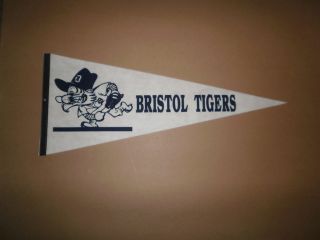 Minor League Baseball Vintage Bristol Tigers Pennant