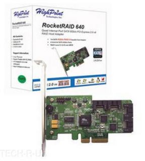 HighPoint RocketRAID 640 4 Port SATA RAID Controller
