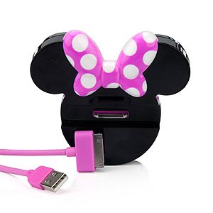 Disney Minnie Charge Kit for iPod iPhone 3G 3GS 4 4S