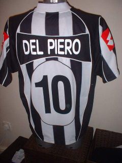 Juventus Del Piero Lotto Adult XXL Shirt Jersey Soccer Football Maglia