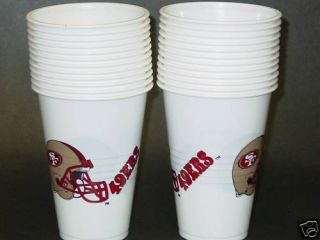 NFL Disposable Plastic Cups San Francisco 49ers New