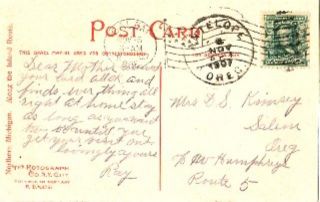 1907 The Devils Elbow MI Frame Like Postcard