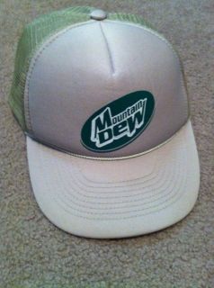 Old School Mountain Dew Trucker Hat Snapback Soda Pop Hat