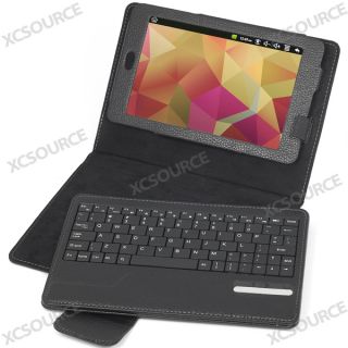 For Google Nexus 7  Black Stand Leather Case Cover with Bluetooth