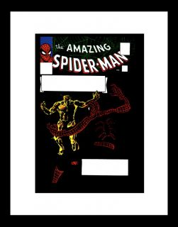 steve ditko spiderman 28 rare production art cover
