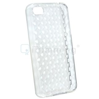 Soft Diamond Rubber Gel Case Cover for iPhone 4 4S G iOS4