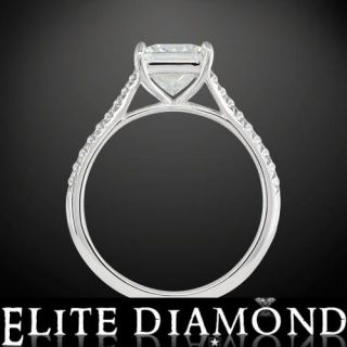 Vintage 14k Gold Natural Pave G VVS2 Diamond Engagement Ring 3 4 Ct
