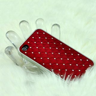 Luxury Bling Diamond Crystal Hard Back Case Cover for Apple iPhone 4