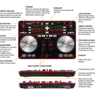 Vestax Typhoon Entry Level MIDI DJ Controller Traktor Virtual DJ New