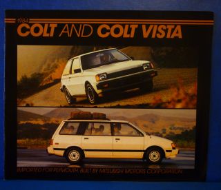 Vintage 1984 Dodge Colt Colt Vista Color Dealer Brochure 