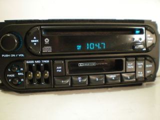 01 Dodge Grand Caravan Chrysler Town Country CD Cassette Player Radio