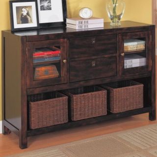 Dickson Console Table with Basket Storage