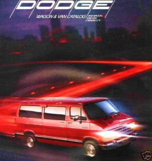1991 Dodge RAM Wagon Van Brochure 150 250 350 Caravan