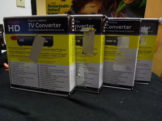 Lot of 4 Access HD Digital Analog TV Converter Box as Is