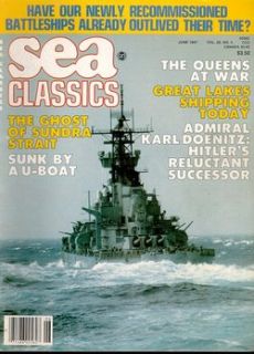 Sea Classics V20 N4 WW2 USN USS Houston CA 30 Battle Java Sea USS Iowa