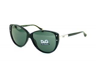 Dolce & Gabbana D&G Sunglasses DD 3079 Black 501/87 Grey New
