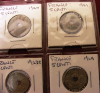 Lot of 66 Collectors Coins from France – Includes Silver Coins