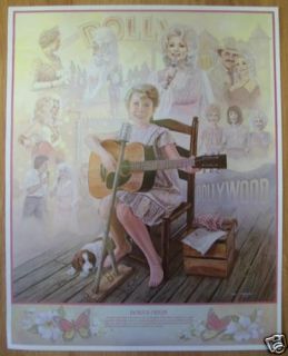 Dolly Parton Original 1986 Dollywood Poster, Burt Reynolds, Stallone