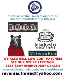 Digitizing Service For Custom Embroidered Patches or Biker Embroidery