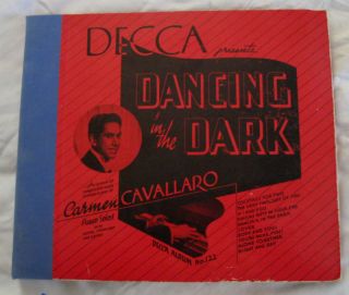 CARMEN CAVALLARO 4 78 Records Book Dancing in Dark FREE SHIP Body Soul