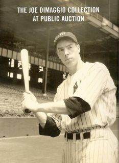  inc the joe dimaggio collection at public auction auction held