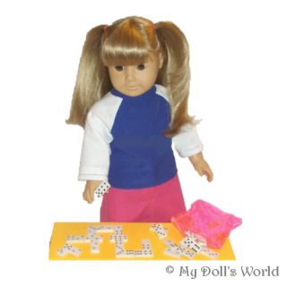 Dominoes Fit American Girl Doll Molly Stocking Stuffer