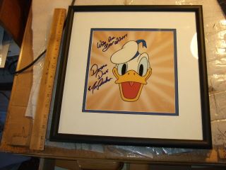 Authentic Heres Donald Autographs Disney Certificate